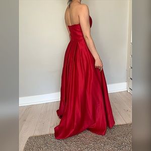 Red princess dress